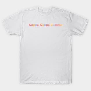 K K G Pastel Letters T-Shirt